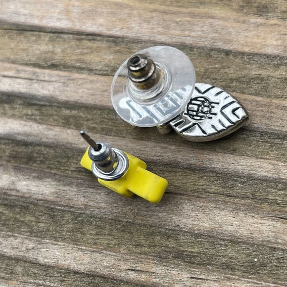 Marc Jacobs Earrings mix tone mismatch set Bow and Pineapple post Women Earrings - Picture 12 of 12